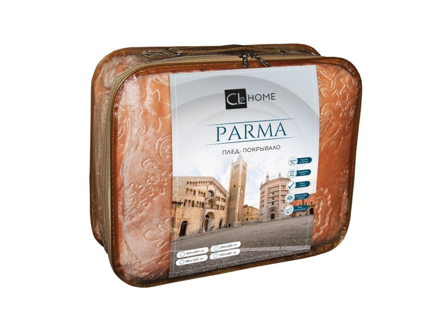 Плед Cleo "ПАРМА полоска" велсофт 129-OP