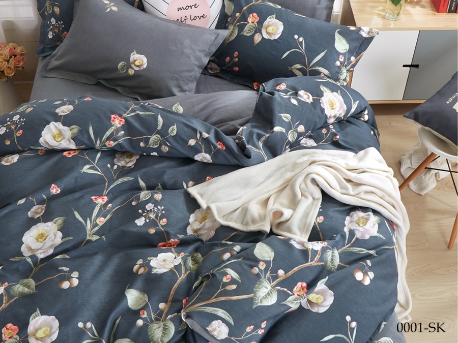 КПБ Cleo сатин набивной "Satin de Luxe" 0001-SK