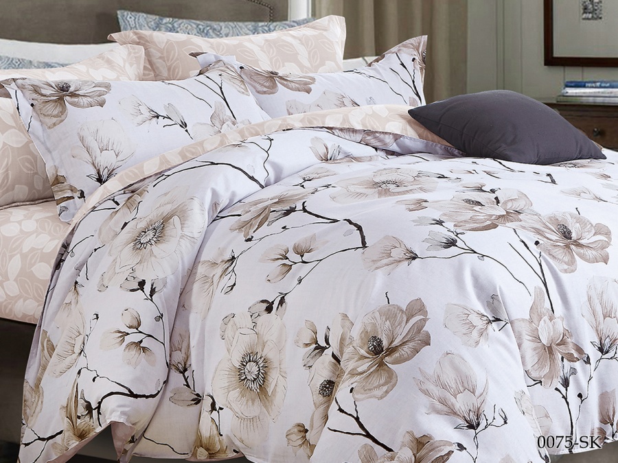 КПБ Cleo сатин набивной "Satin de Luxe" 0075-SK