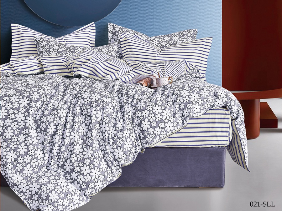 КПБ Cleo сатин набивной "Satin euro max" 021-SLL