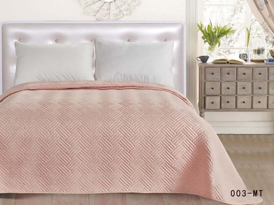 ST Покрывало Cleo "MUSCAT" 230*250 (230/003-MT, Однотонный, Розово- лавандовый)