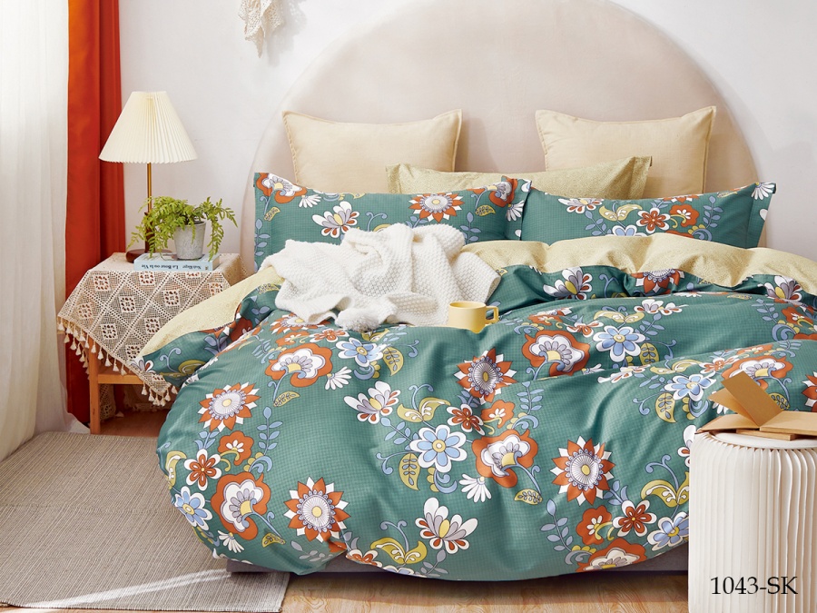 КПБ Cleo сатин набивной "Satin de Luxe" 1043-SK