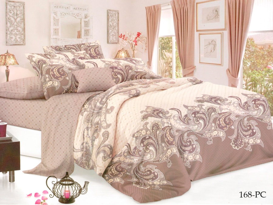 КПБ Cleo Поплин "Pure Cotton" полуторный 145*215*1 150*220*1(±5) 70*70*2(±2) в ПВХ (15/168-PC, Узоры, Бежевый) КПБ Cleo Поплин "Pure Cotton" полуторный 145*215*1 150*220*1(±5) 70*70*2(±2) в ПВХ (15/168-PC, Узоры, Бежевый)