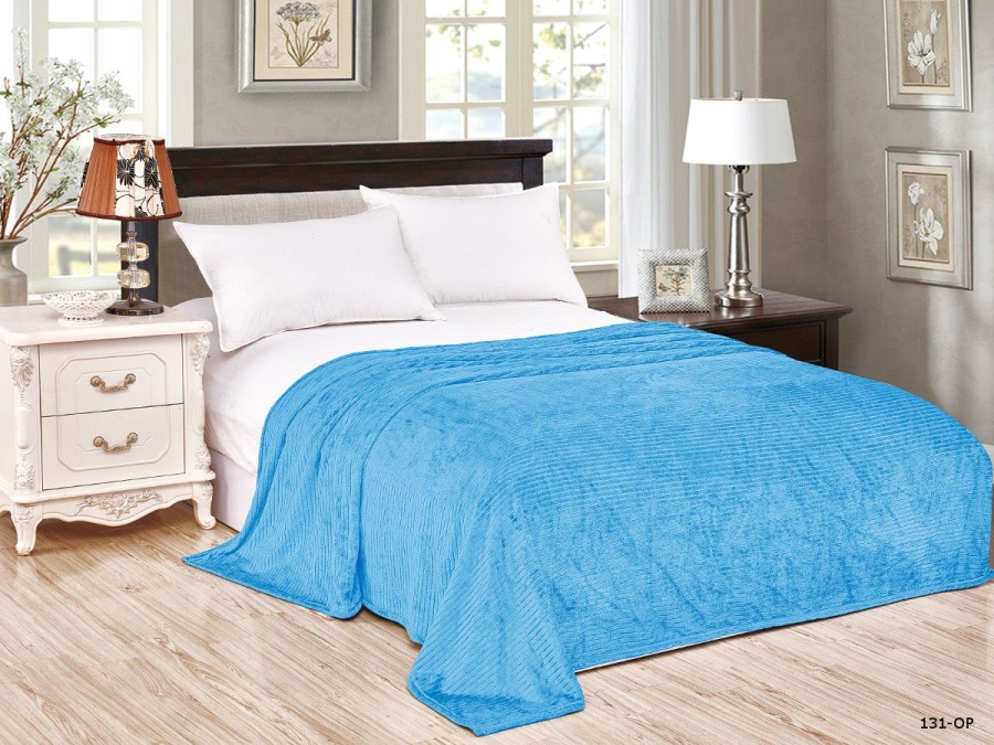 Плед Cleo "ПАРМА полоска" велсофт 131-OP